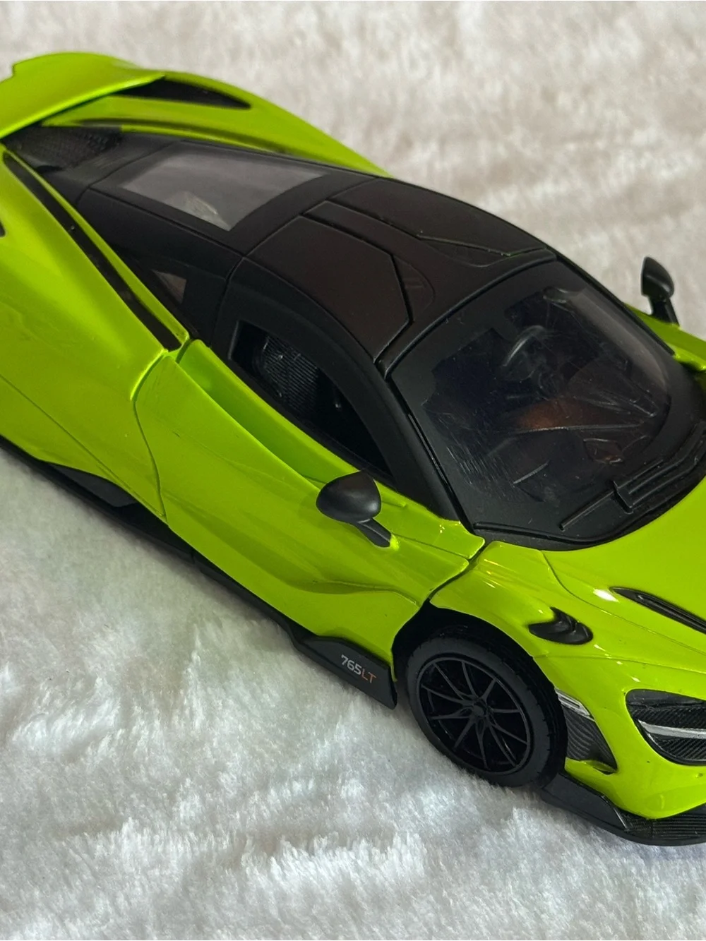 Kids Toy Race Car - Neon Green Die-Cast Vehicle